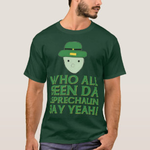 Irish Yoga St. Patrick's Day Funny T-shirt Meme Leprechaun Holiday