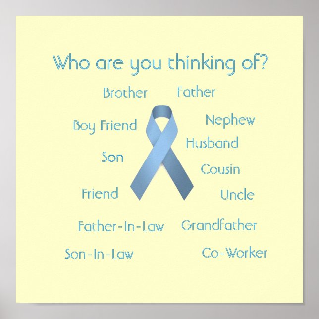 Who are you thinking of Blue Ribbon Poster (Front)
