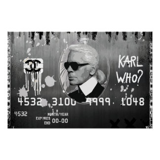 “WHO?” (Black Card Pop) Poster