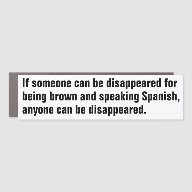 Who can be disappeared car magnet (Front)