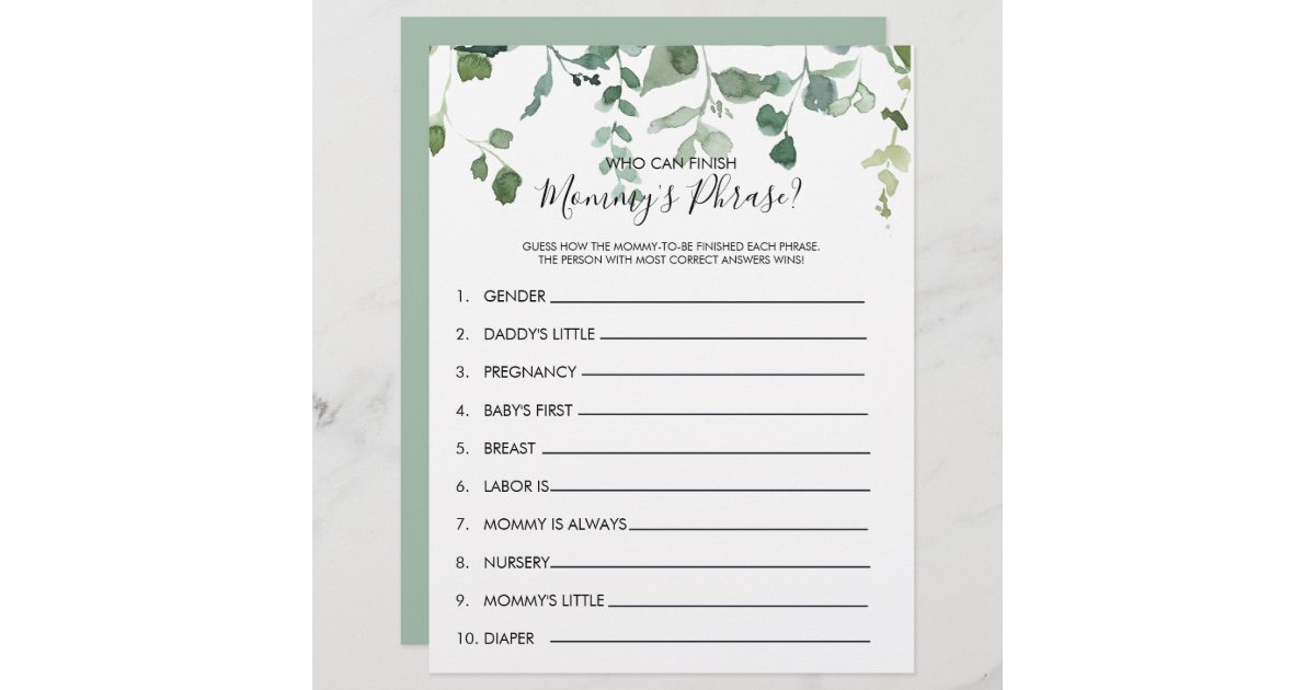 who-can-finish-mommy-s-phrase-baby-shower-game-zazzle
