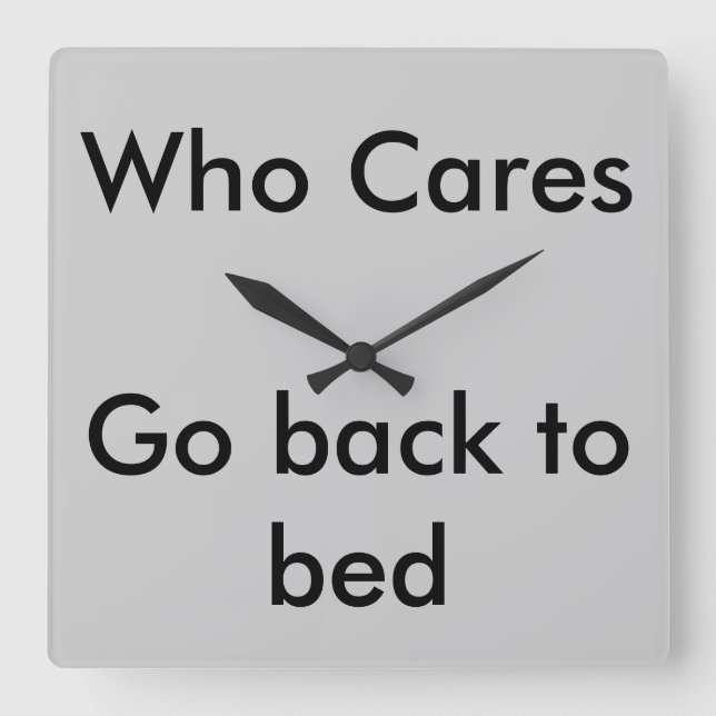 Who Cares Clock (Front)