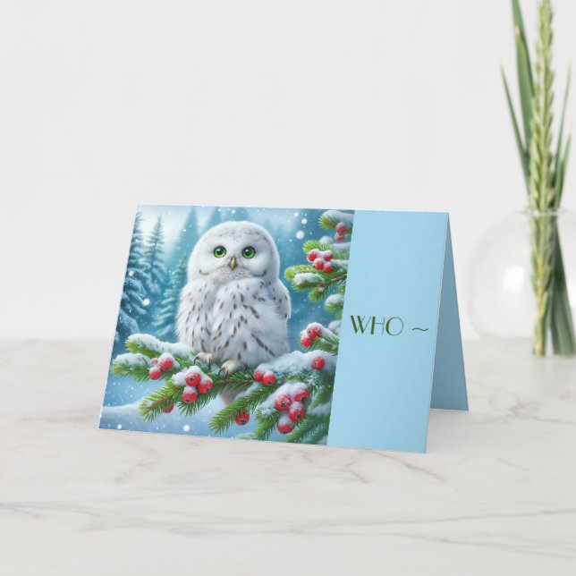 WHO? CHRISTMAS CARD FOR ANYONE (Front)