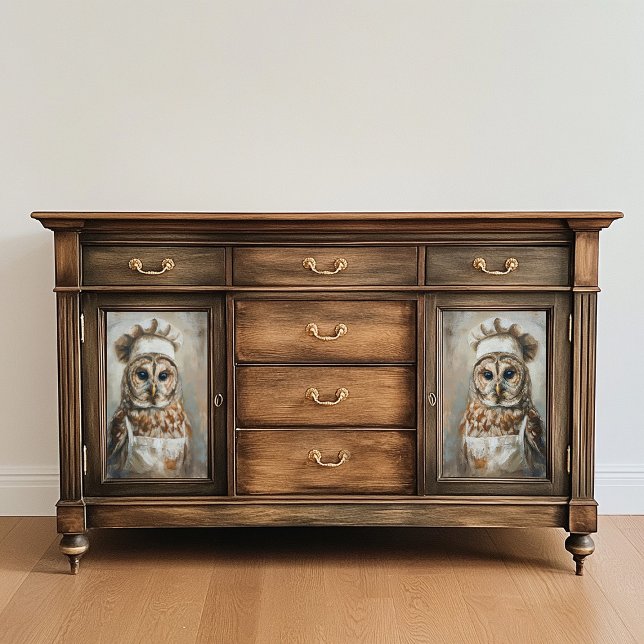 Who Cooks For You Owl Decoupage Paper (Creator Uploaded)