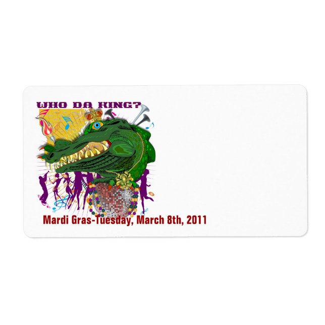 Who Da King? Louisiana Label (Front)