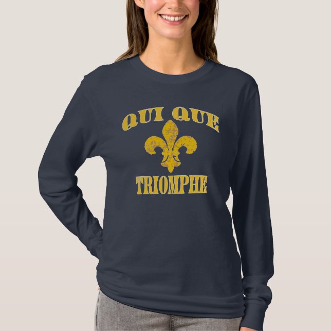 Who Dat Cajun French Triumph T-Shirt (Front)