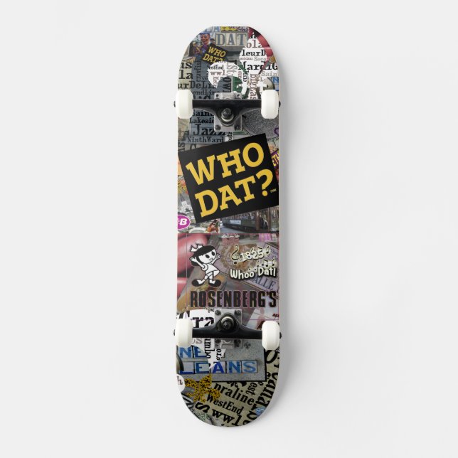 Who Dat t-shirts Skateboard Deck (Front)