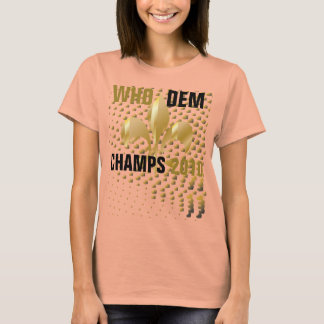 Who dem champs 2010/Black gold hearts/Fleur de Lis T-Shirt