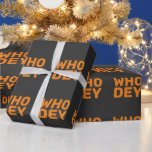 WHO DEY CINCINNATI FOOTBALL CHRISTMAS WRAPPING PAPER