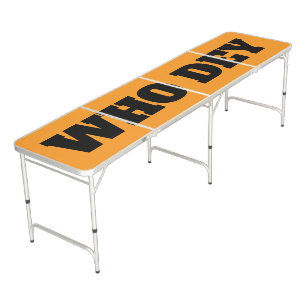 WHO DEY PING PONG BEER PONG TAILGATE PARTY TABLE