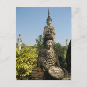 Who Do You Worship? Nong Khai, Isaan, Thailand Postcard