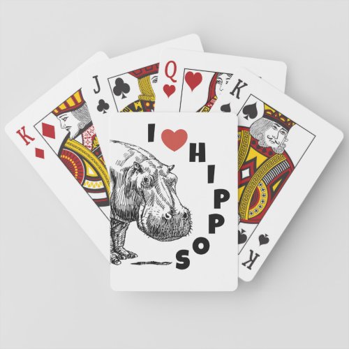 Who doesnt love hippos playing cards poker cards
