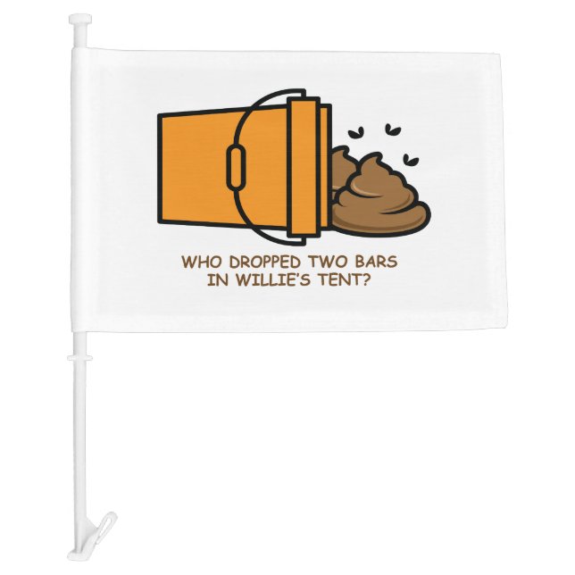 WHO DROPPED TWO BARS  CAR FLAG (Front)