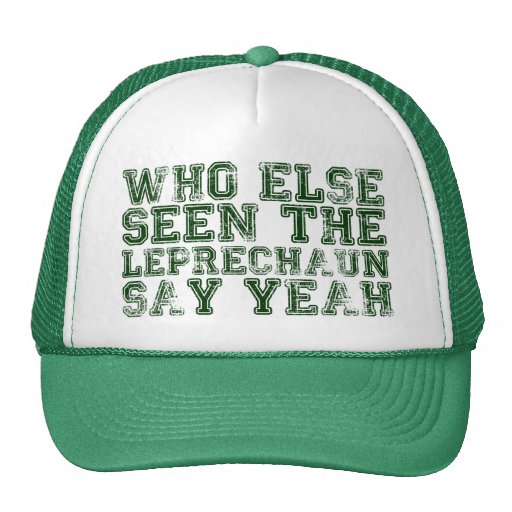 Who Else Seen the Leprechaun Say Yeah Hat | Zazzle