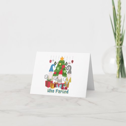 Who Farted Christmas Elves Card