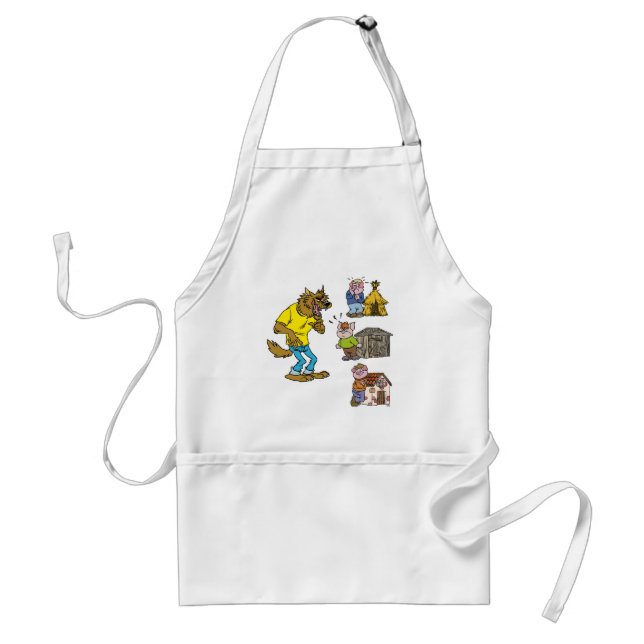 Who fears the Big Bully Wolf? Cooking Apron (Front)