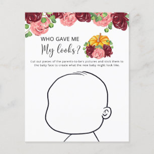 Who gave me my looks baby shower game