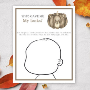 Who gave me my looks baby shower game