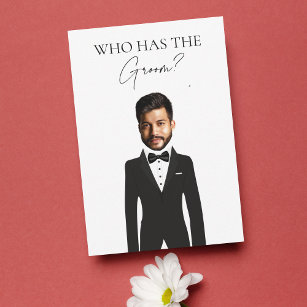 Who Has the Groom Funny Bachelorette Game Card
