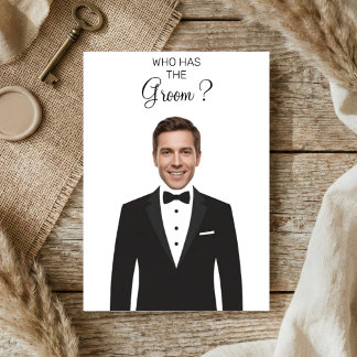 Who Has The Groom Scratch Off Game Bridal Shower Thank You Card