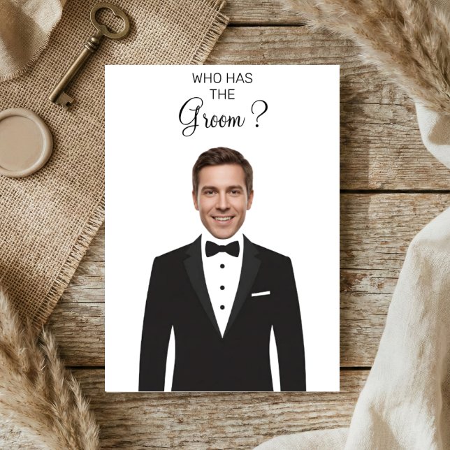 Who Has The Groom Scratch Off Game Bridal Shower Thank You Card (Creator Uploaded)