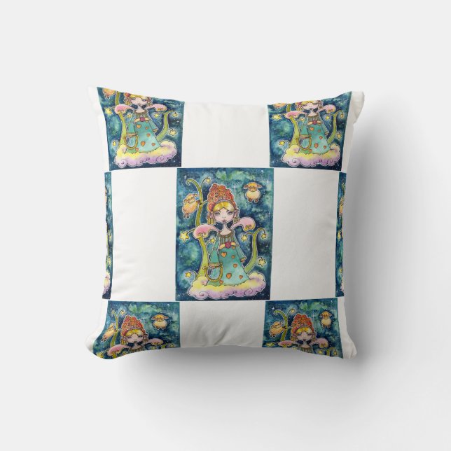 Who has the most beautiful sheep throw pillow (Front)