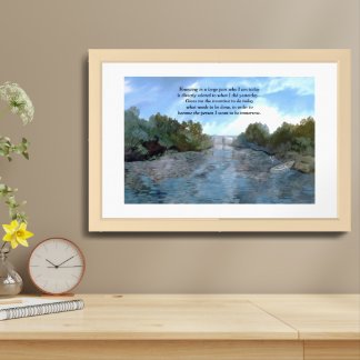 Who I am Today Inspirational Framed Art