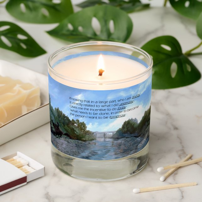 Who I am Today Inspirational Scented Candle (Lit)