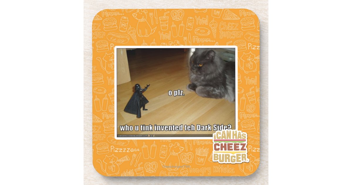 Who invented the dark side? beverage coaster | Zazzle.com