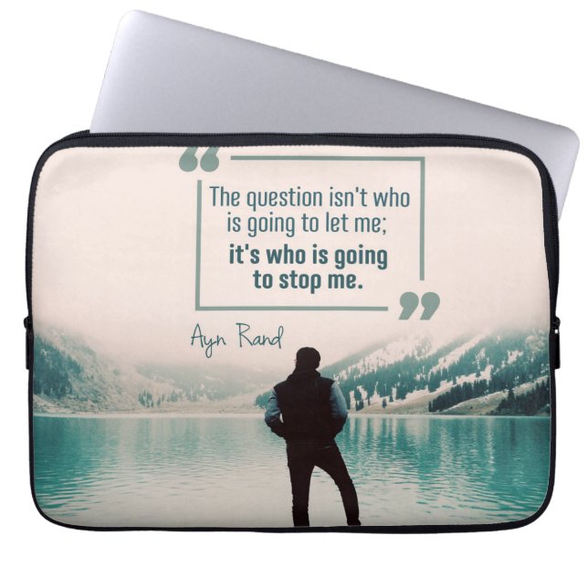 Who Is Going To Stop Me Laptop Sleeve (Front)