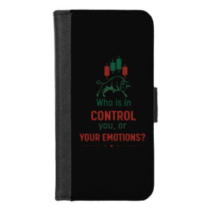 Who Is in Control? – Trading Psychology iPhone 8/7 Wallet Case