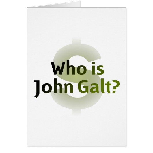 Who Is John Galt? Money Symbol (Front)