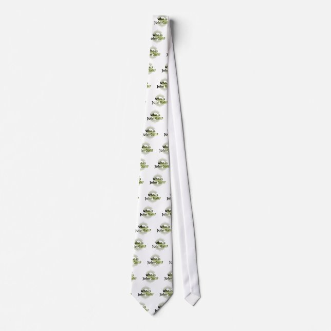 Who Is John Galt? Money Symbol Tie (Front)
