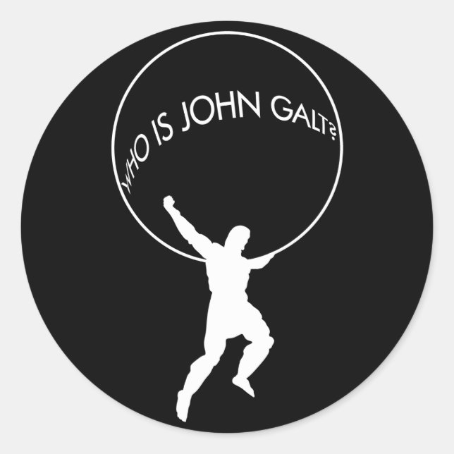 Who Is John Galt? sticker (Front)