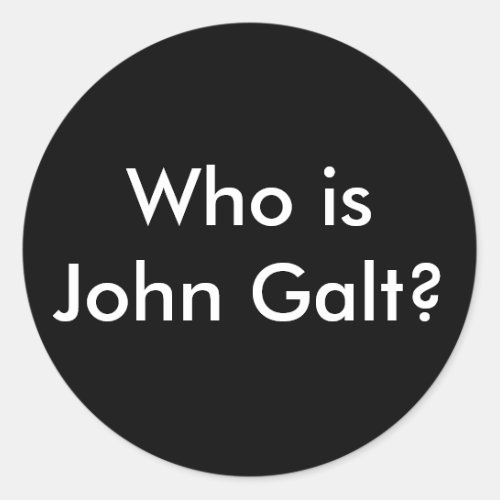Who is John Galt stickers