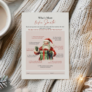 Who is most like Santa game