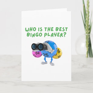 Who is the best play bingo player card