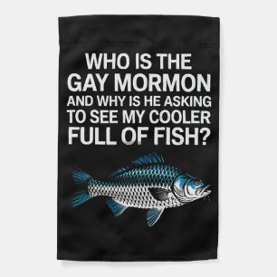 Who Is The Gay Mormon Funny LGBTQ Pride Fish Garden Flag