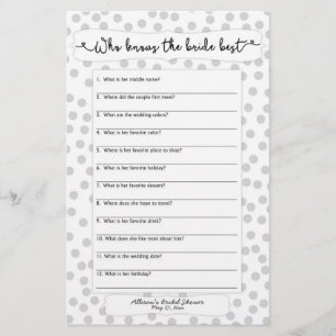 Who knows bride he said she said grey white 3983