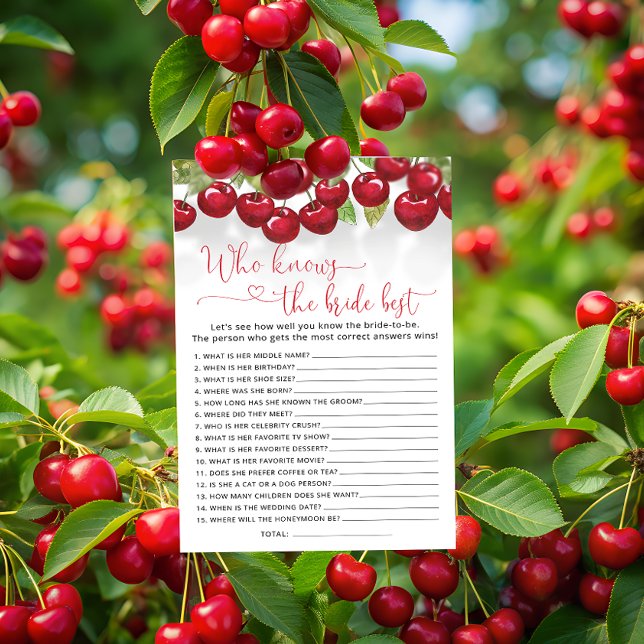 Who Knows Bride the Best Bridal Shower Game (Creator Uploaded)