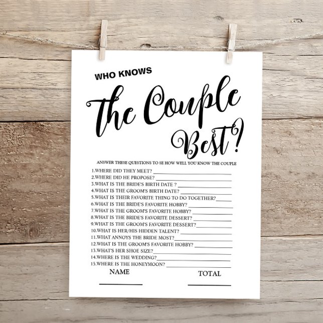 Who knows Couple best Simple Bridal Game (Creator Uploaded)
