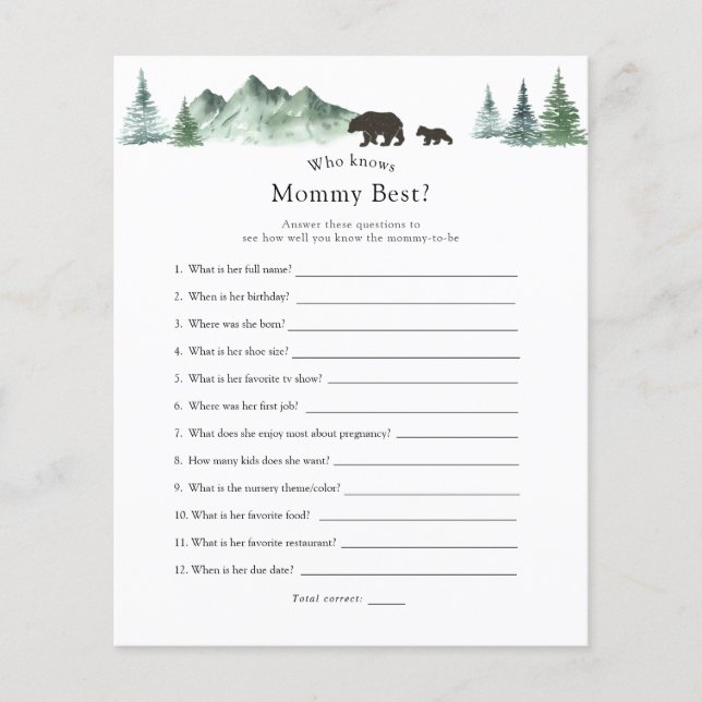 Who Knows Mommy Best (Front)