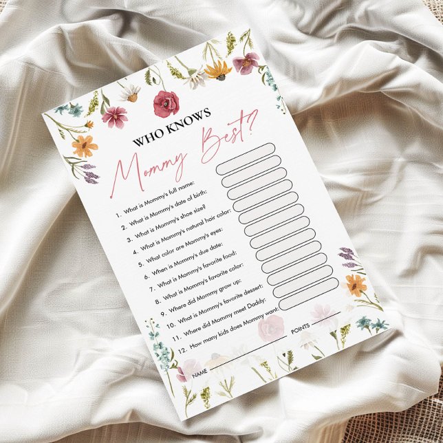 Who Knows Mommy Best | Baby Shower Game (Creator Uploaded)