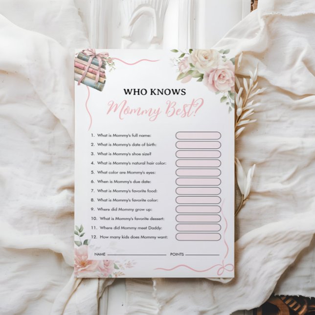 Who Knows Mommy Best | Baby Shower Game (Creator Uploaded)