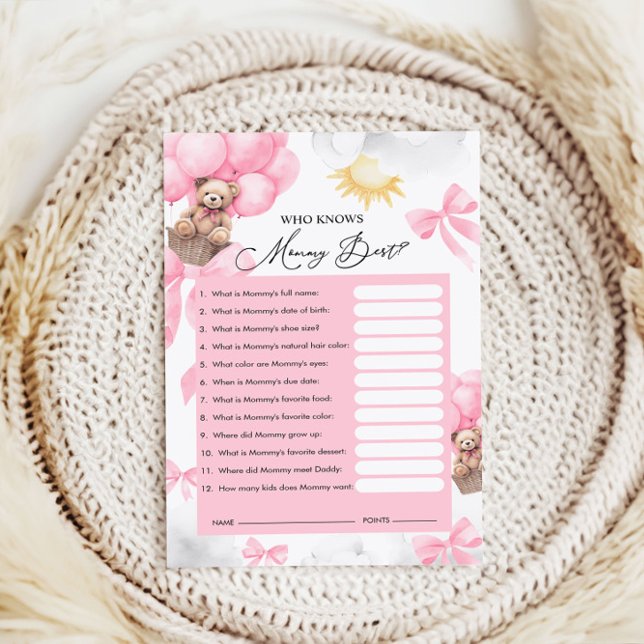 Who Knows Mommy Best Game Cards (Creator Uploaded)