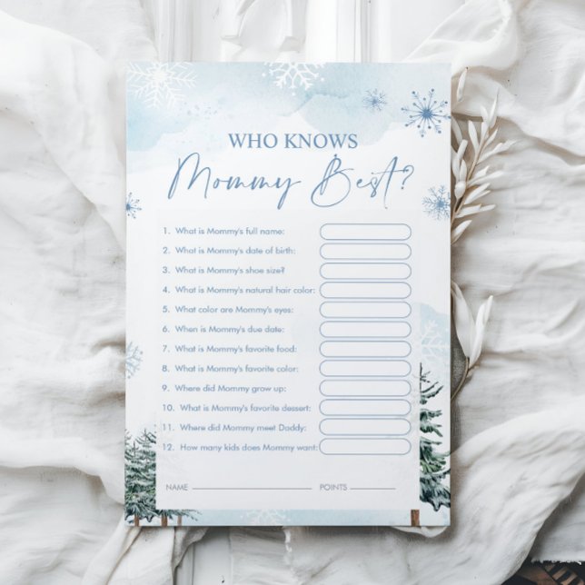 Who Knows Mommy Best Game Cards (Creator Uploaded)