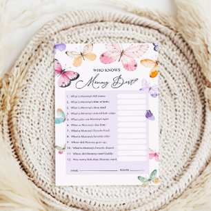 Who Knows Mommy Best Game Cards