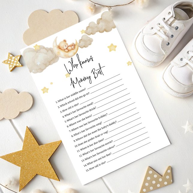 Who Knows Mommy Best Game Over the Moon Baby showe (Creator Uploaded)