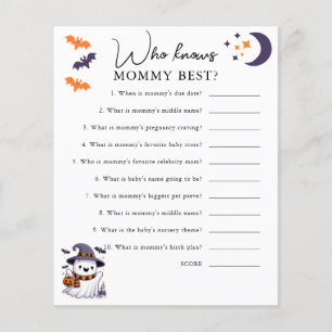 Who Knows Mommy Best Halloween Baby Shower Game