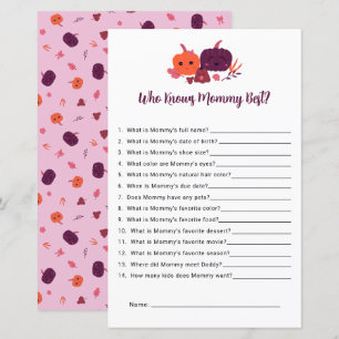 Who Knows Mommy Best Little Pumpkin Baby Shower